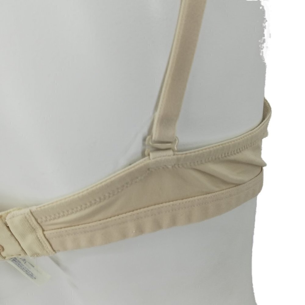Lands End Soft Cup Bra Size 36B Wire Free Nude Tan Beige Stretch Adjustable - Picture 7 of 10